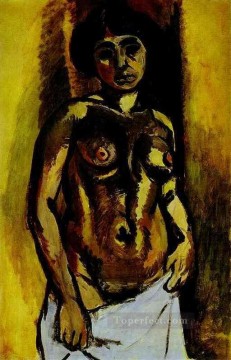ヌード Painting - ヌードブラックとゴールドの抽象的な